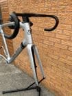 Eddy Merckx 525 Disc Carbon Road Bike Frameset Frame & Fork Silver Medium
